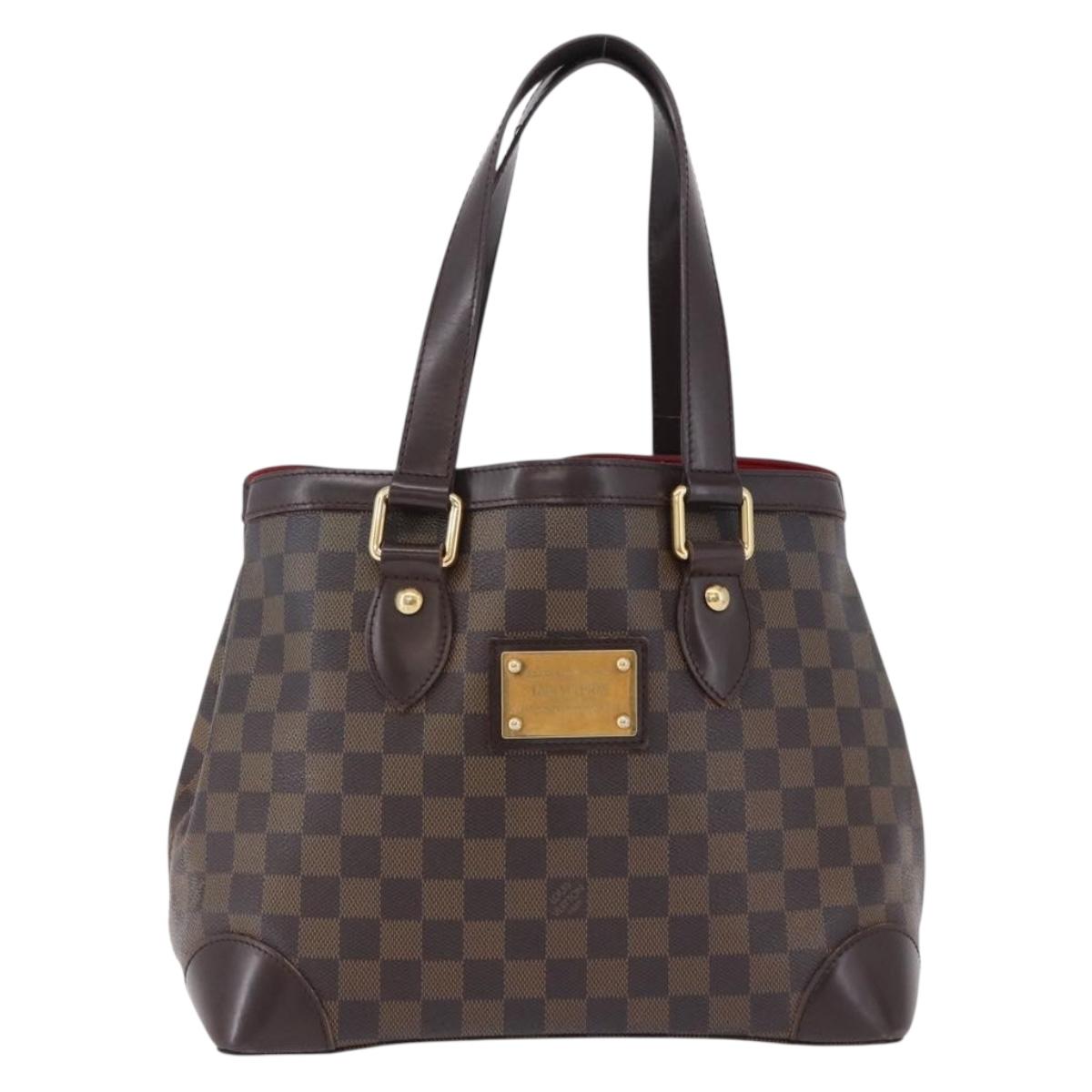 LOUIS VUITTON Damier Ebene Hampstead PM Tote Bag N51205 LV Auth ka5307