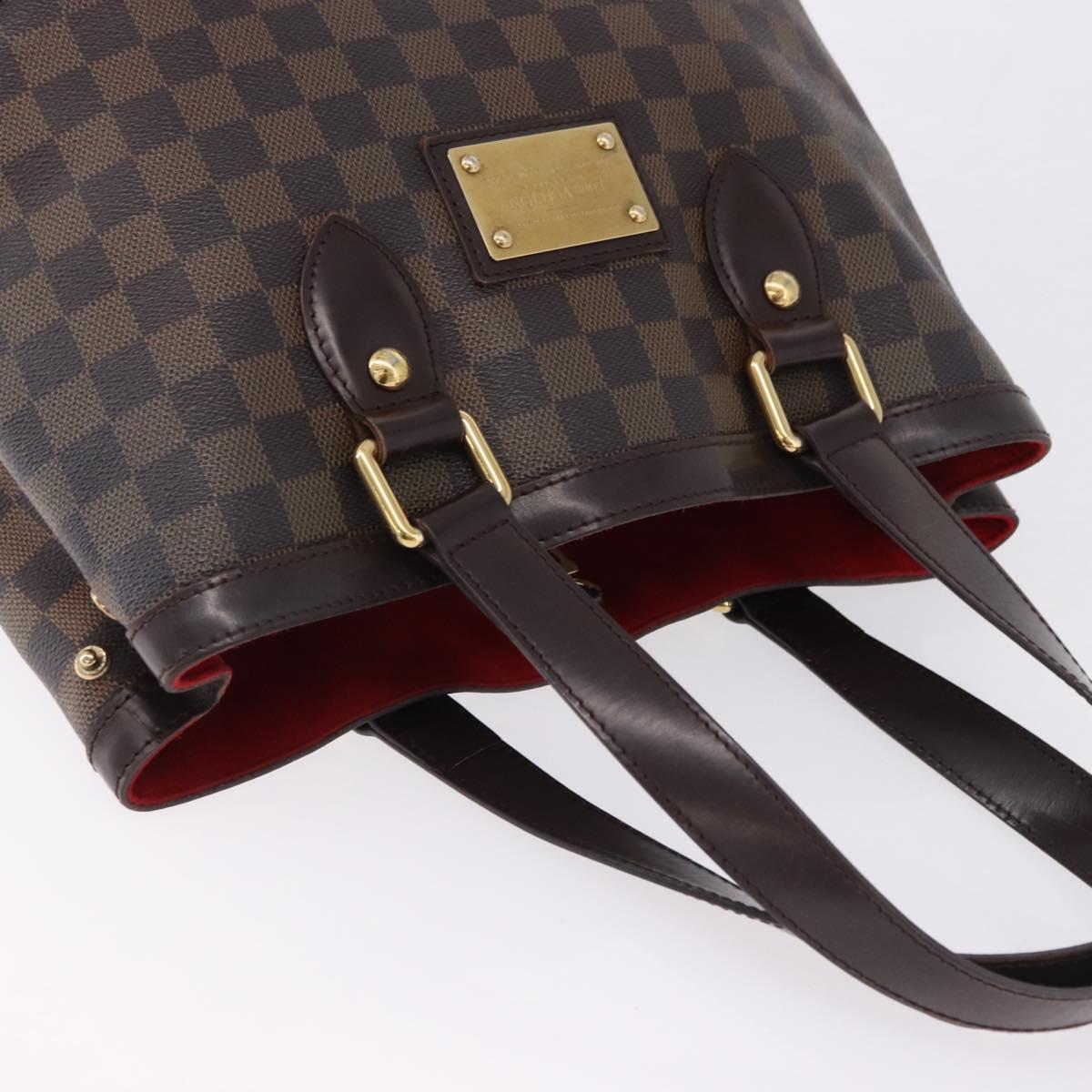 LOUIS VUITTON Damier Ebene Hampstead PM Tote Bag N51205 LV Auth ka5307