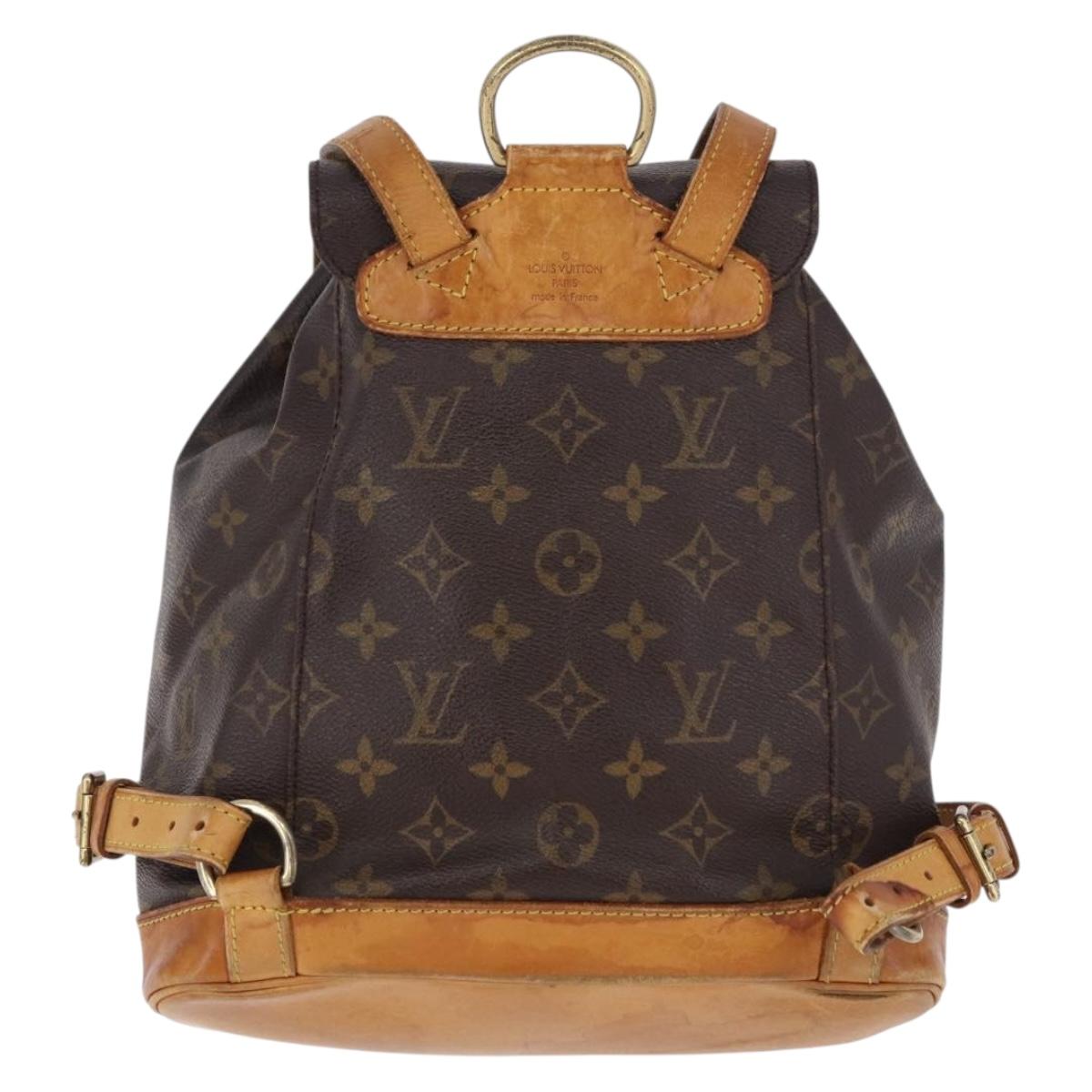 LOUIS VUITTON Monogram Montsouris PM Backpack M51137 LV Auth ka5308