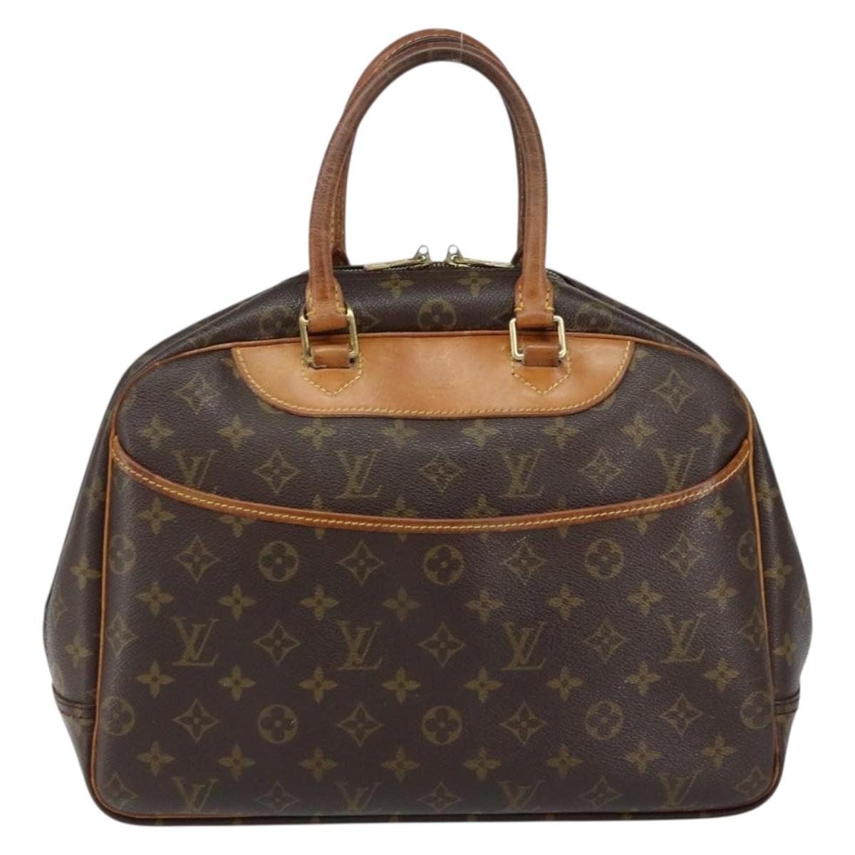 LOUIS VUITTON Monogram Deauville Hand Bag M47270 LV Auth ka531