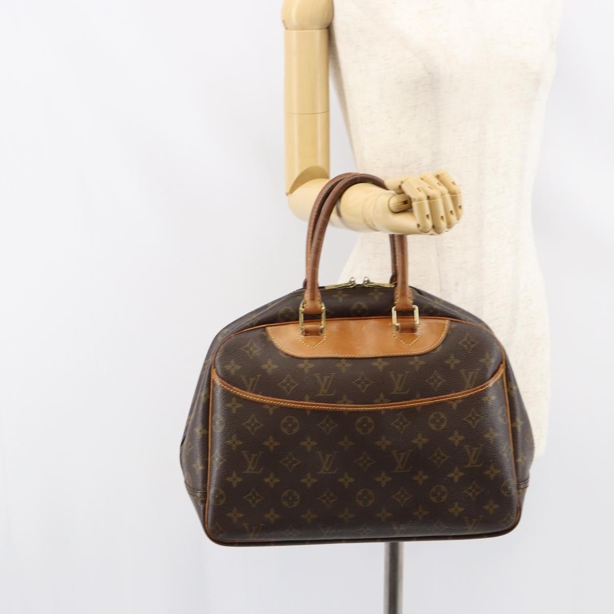 LOUIS VUITTON Monogram Deauville Hand Bag M47270 LV Auth ka531