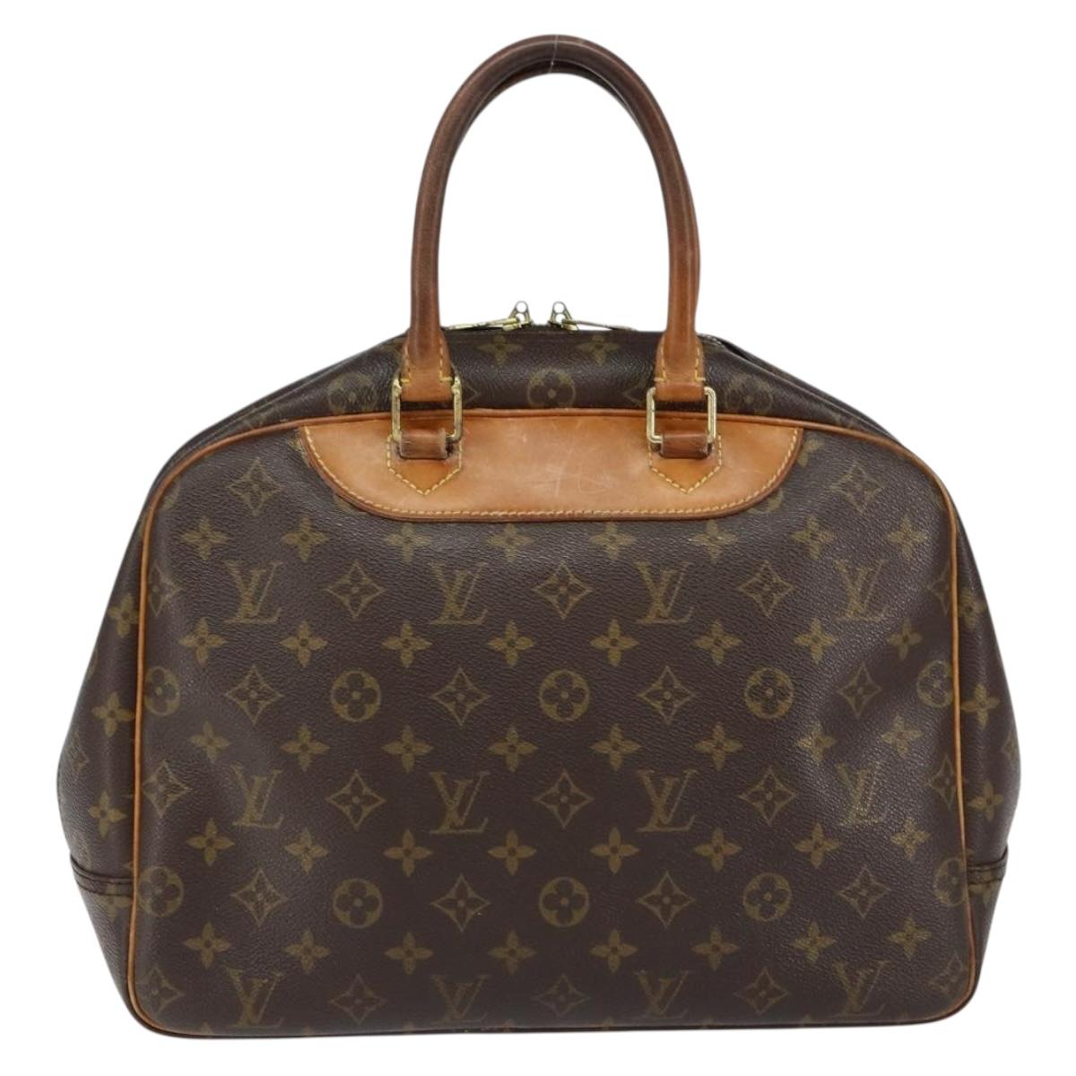 LOUIS VUITTON Monogram Deauville Hand Bag M47270 LV Auth ka531