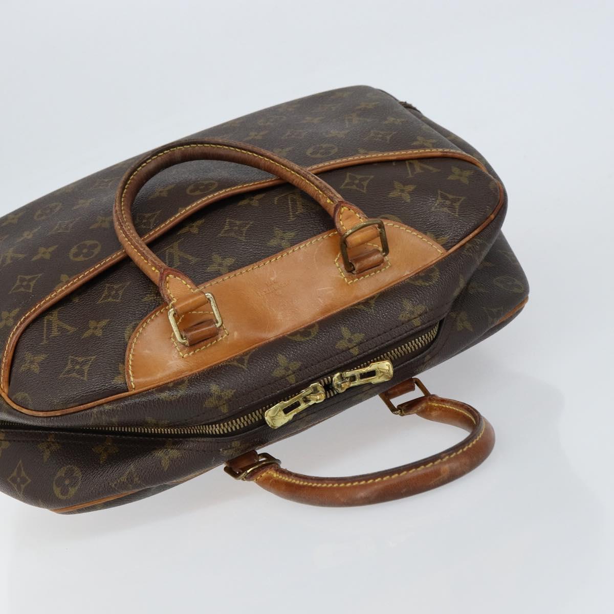 LOUIS VUITTON Monogram Deauville Hand Bag M47270 LV Auth ka531