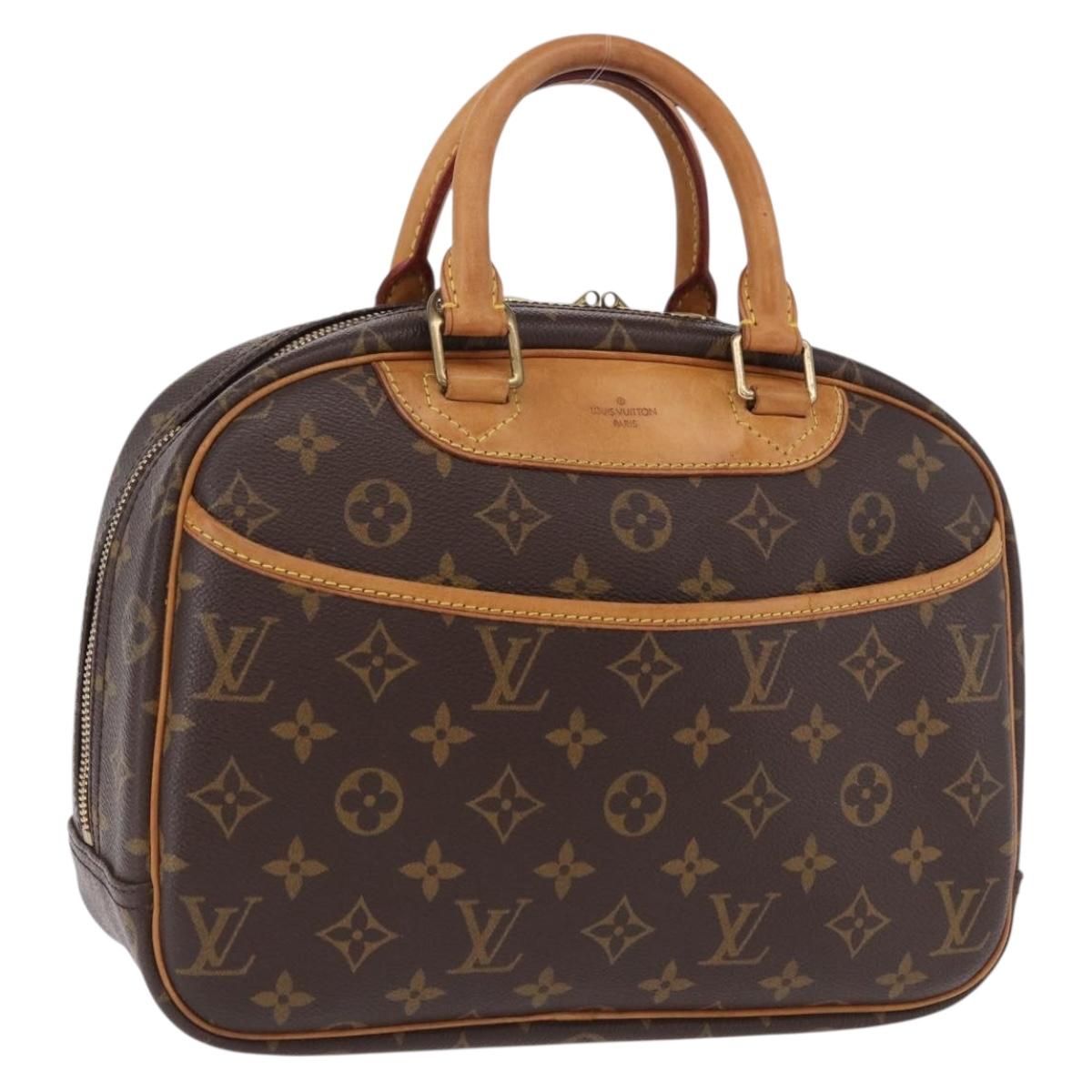 LOUIS VUITTON Monogram Trouville Hand Bag M42228 LV Auth ka5311