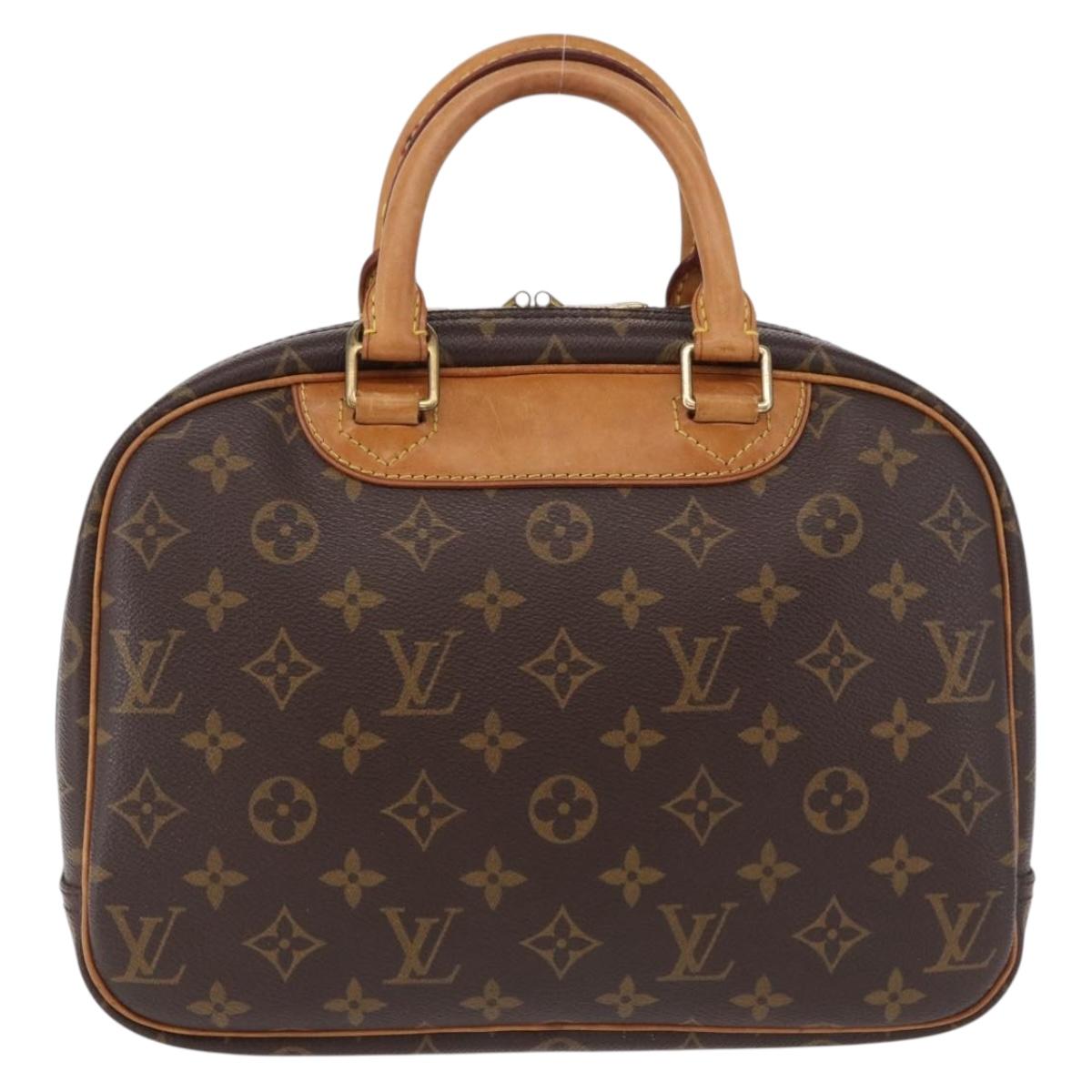 LOUIS VUITTON Monogram Trouville Hand Bag M42228 LV Auth ka5311
