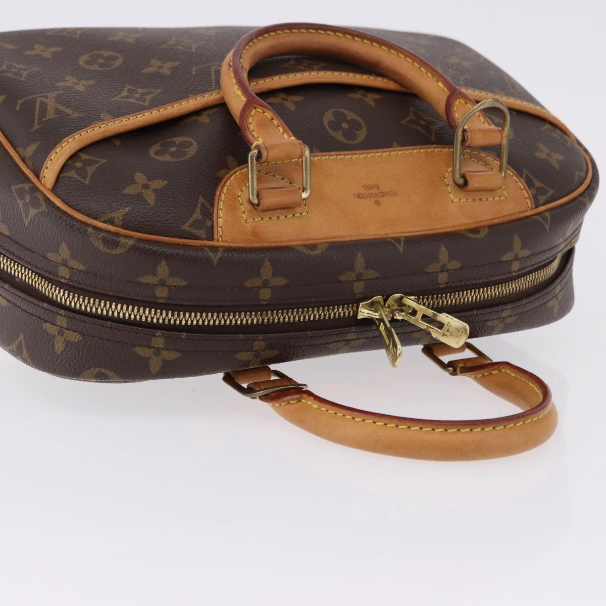 LOUIS VUITTON Monogram Trouville Hand Bag M42228 LV Auth ka5311