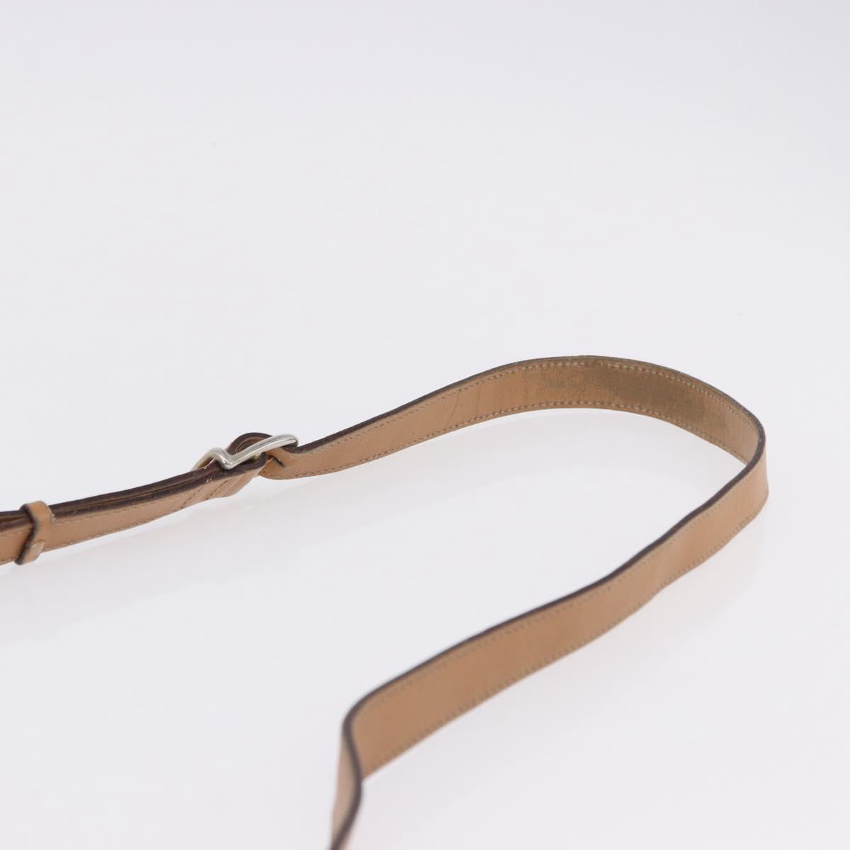 CELINE Macadam Canvas Shoulder Bag PVC Leather Brown Gold Auth ka5312