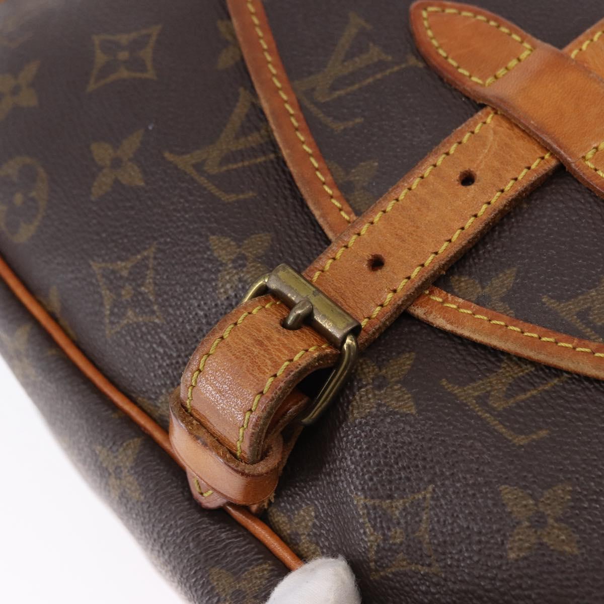 LOUIS VUITTON Monogram Saumur 30 Shoulder Bag M42256 LV Auth ka5313