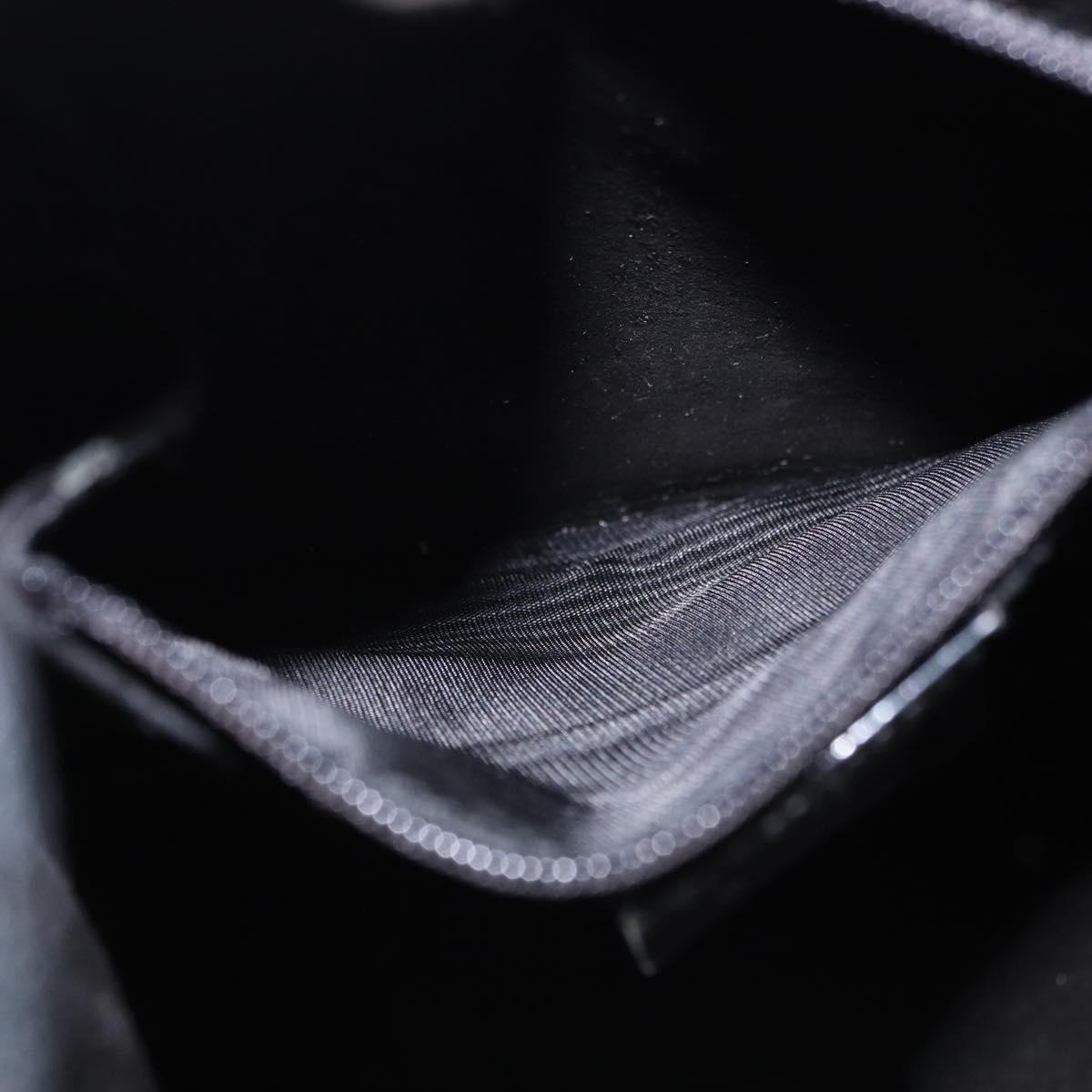 GUCCI GG Canvas Shoulder Bag Black Silver 001 3750 Auth ka5315A