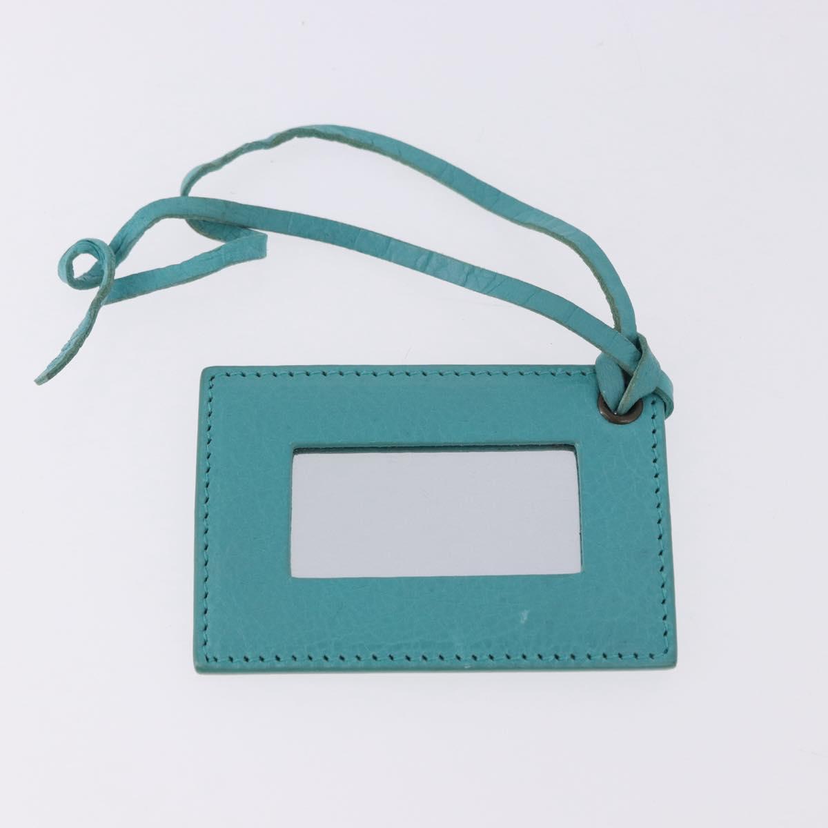 BALENCIAGA Classic Mini City Bag Leather 2way Turquoise Blue 300295 Auth ka5318M