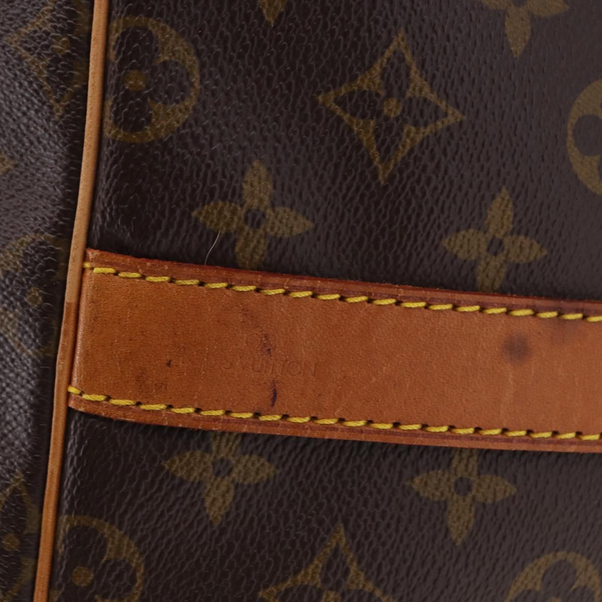 LOUIS VUITTON Monogram Keepall Bandouliere55 Boston Bag M41414 LV Auth ka5319