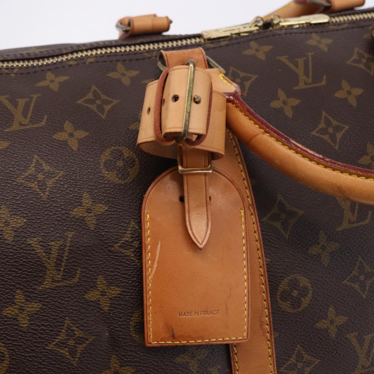 LOUIS VUITTON Monogram Keepall Bandouliere55 Boston Bag M41414 LV Auth ka5319