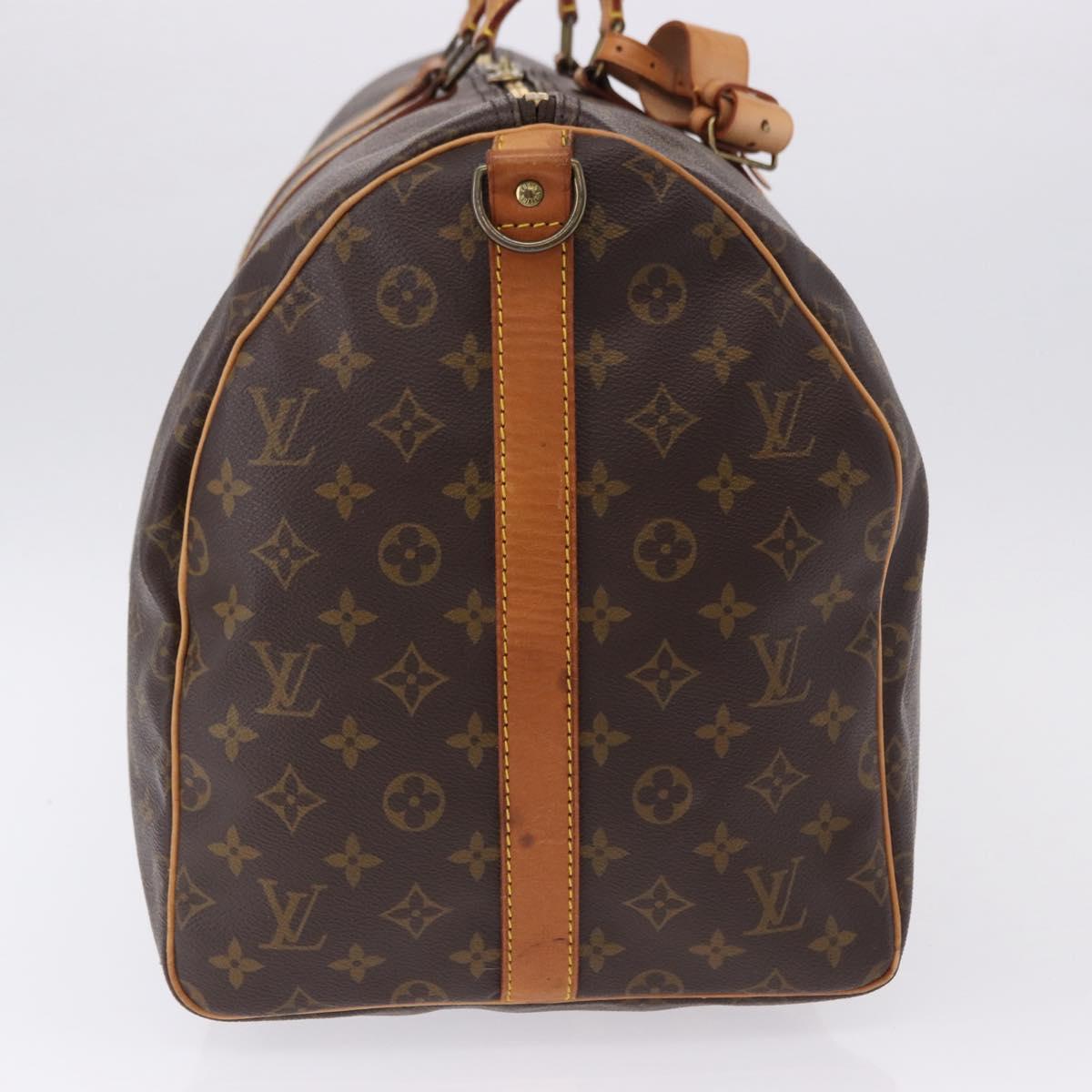 LOUIS VUITTON Monogram Keepall Bandouliere55 Boston Bag M41414 LV Auth ka5319