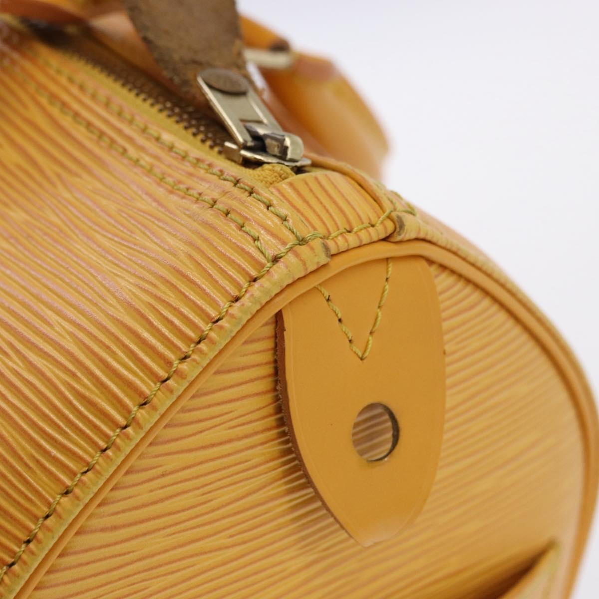 LOUIS VUITTON Epi Speedy 25 Hand Bag Tassili Yellow M43019 LV Auth ka5321A