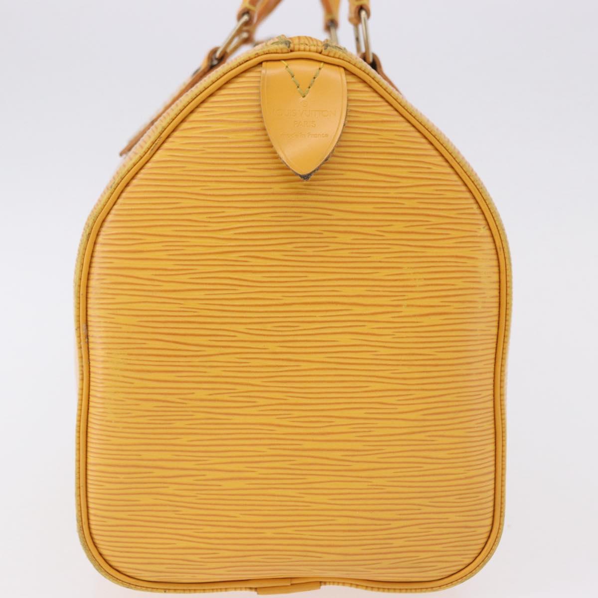 LOUIS VUITTON Epi Speedy 25 Hand Bag Tassili Yellow M43019 LV Auth ka5321A