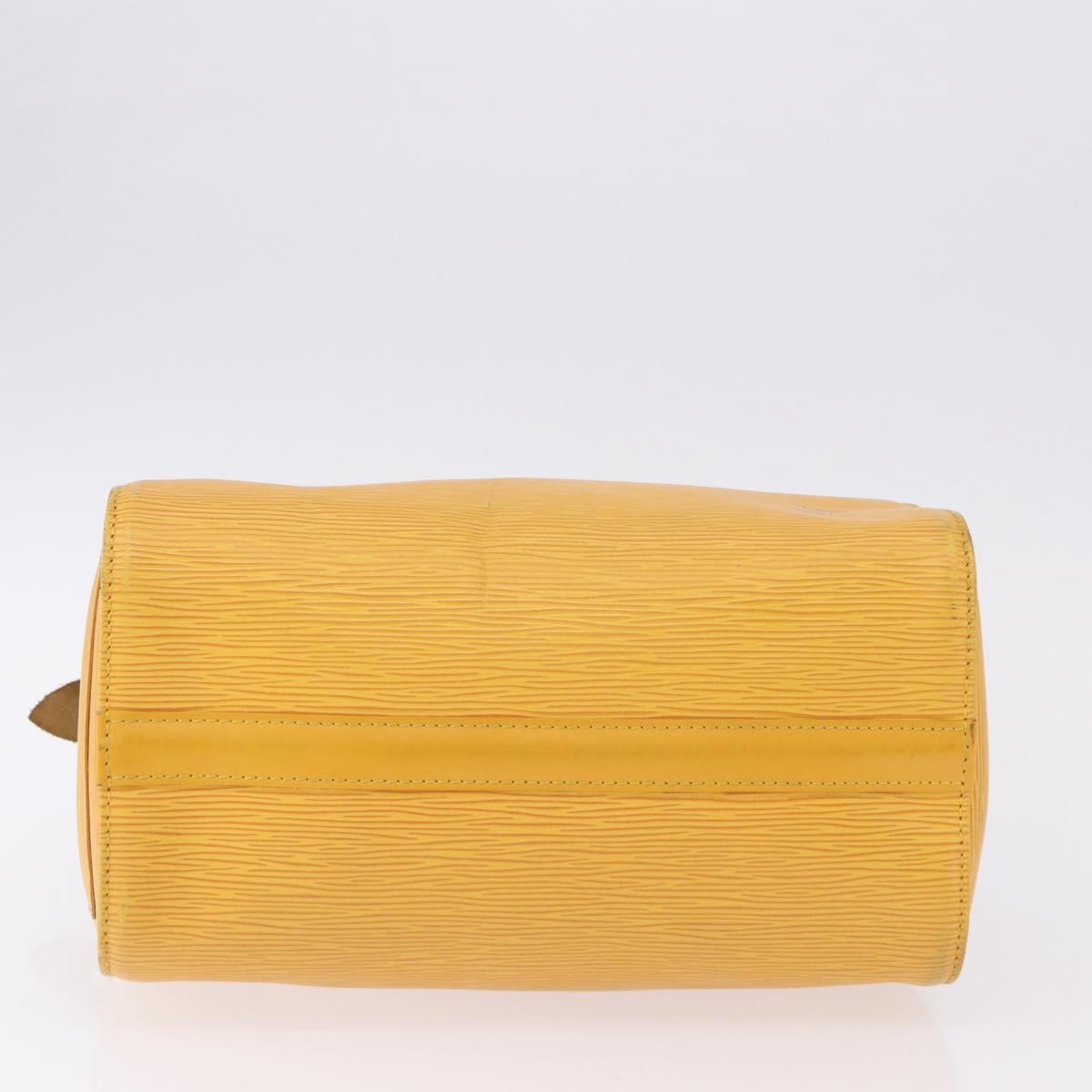 LOUIS VUITTON Epi Speedy 25 Hand Bag Tassili Yellow M43019 LV Auth ka5321A