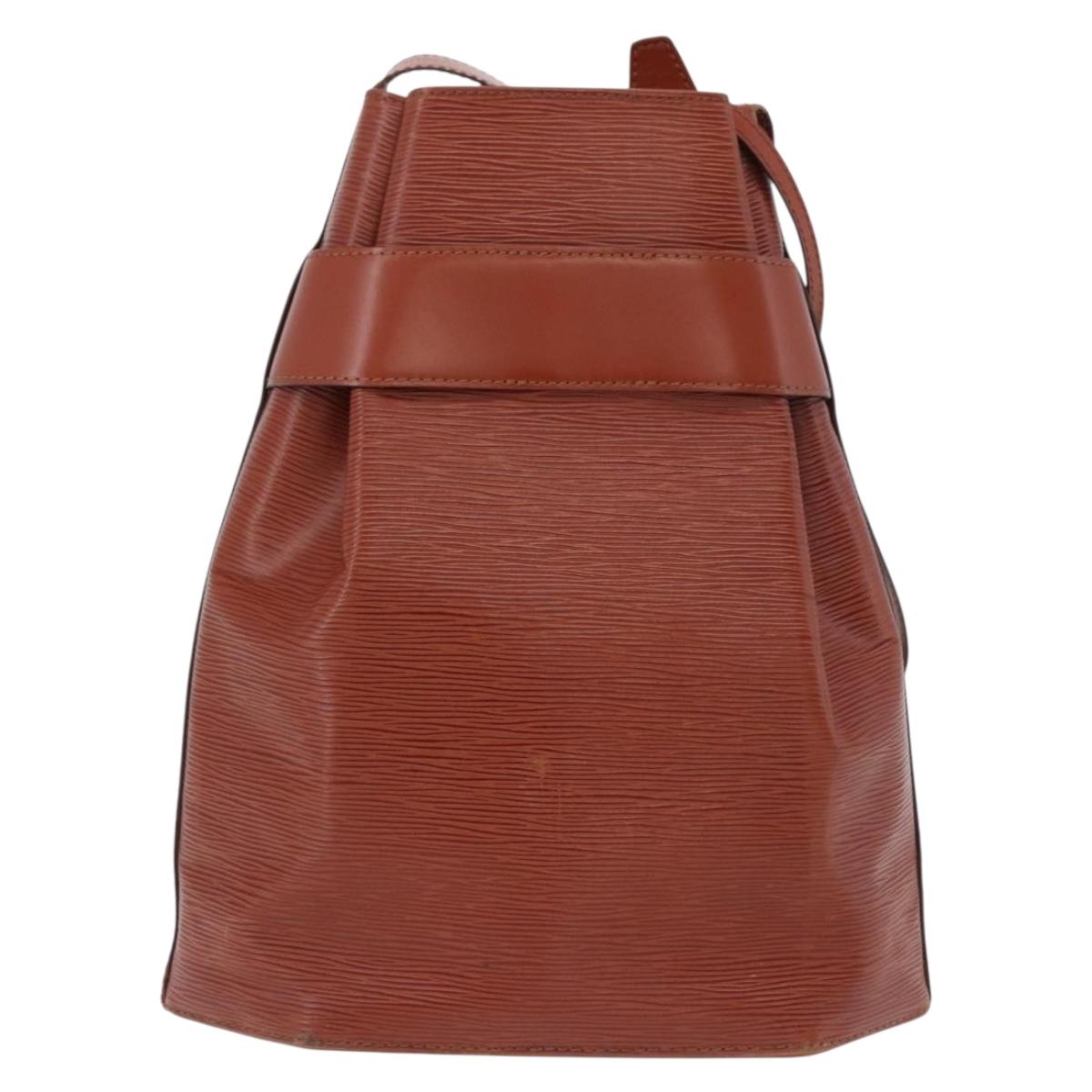 LOUIS VUITTON Epi Sac Depaule GM Shoulder Bag Brown M80193 LV Auth ka5322