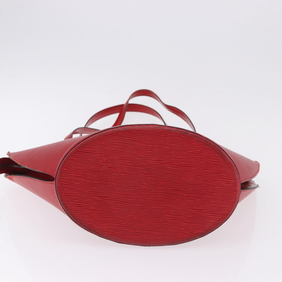 LOUIS VUITTON Epi Saint Jacques Shopping Shoulder Bag Red M52277 LV Auth ka5323