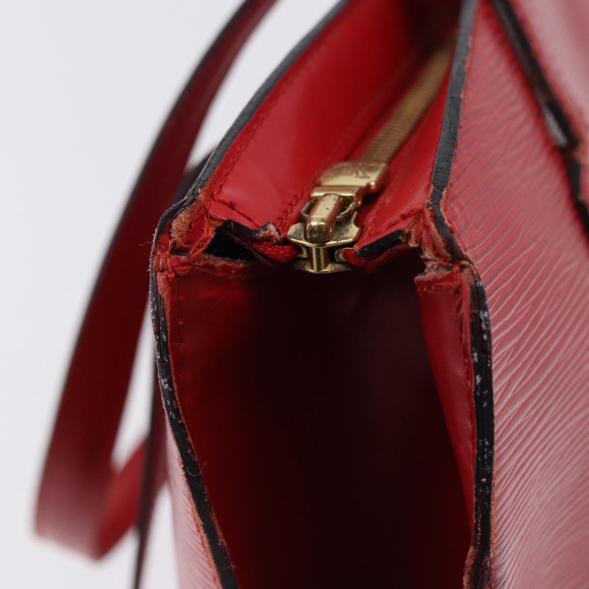 LOUIS VUITTON Epi Saint Jacques Shopping Shoulder Bag Red M52277 LV Auth ka5323
