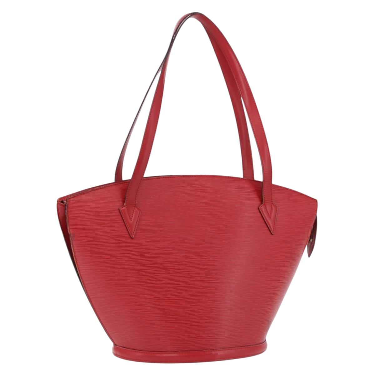 LOUIS VUITTON Epi Saint Jacques Shopping Shoulder Bag Red M52277 LV Auth ka5323