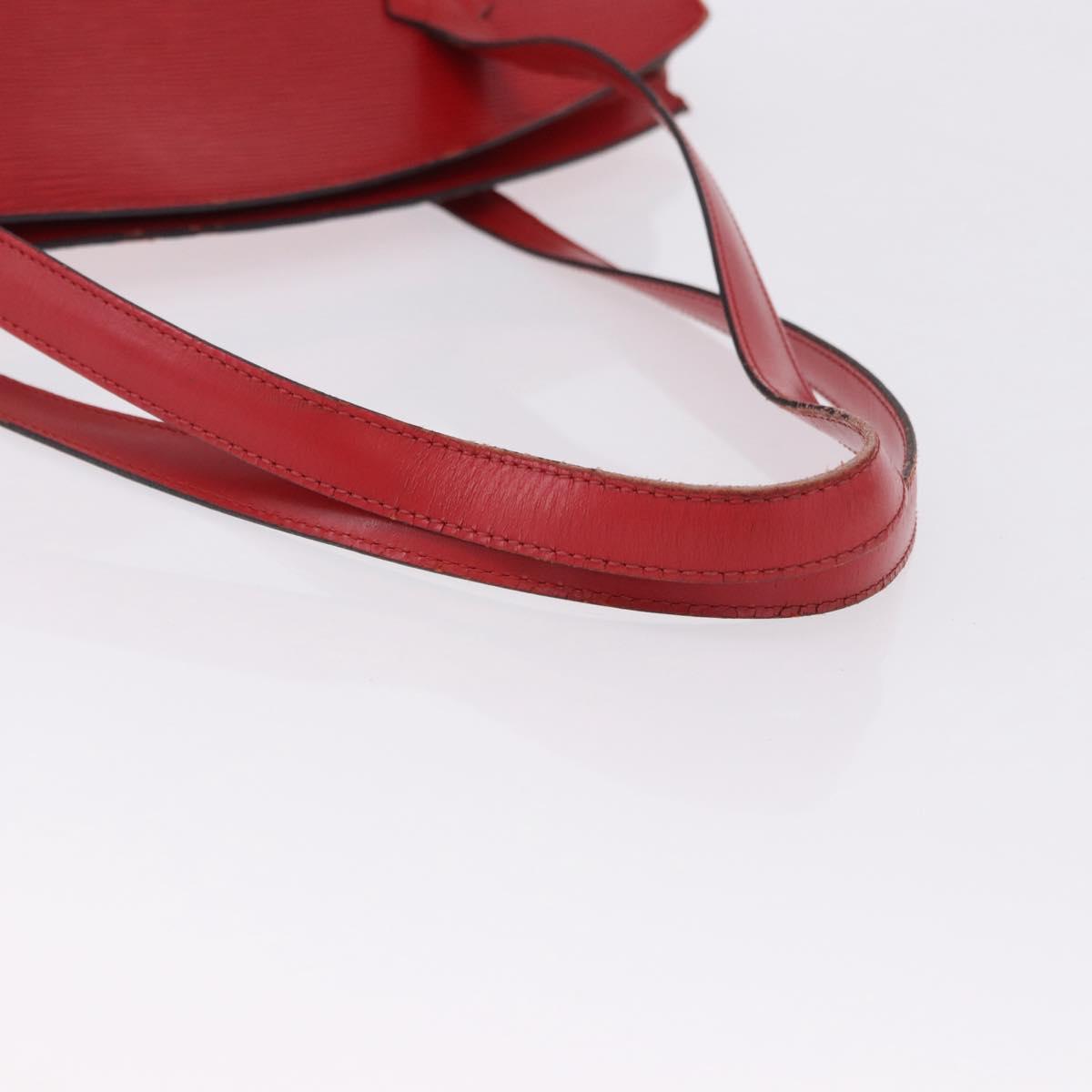 LOUIS VUITTON Epi Saint Jacques Shopping Shoulder Bag Red M52277 LV Auth ka5323
