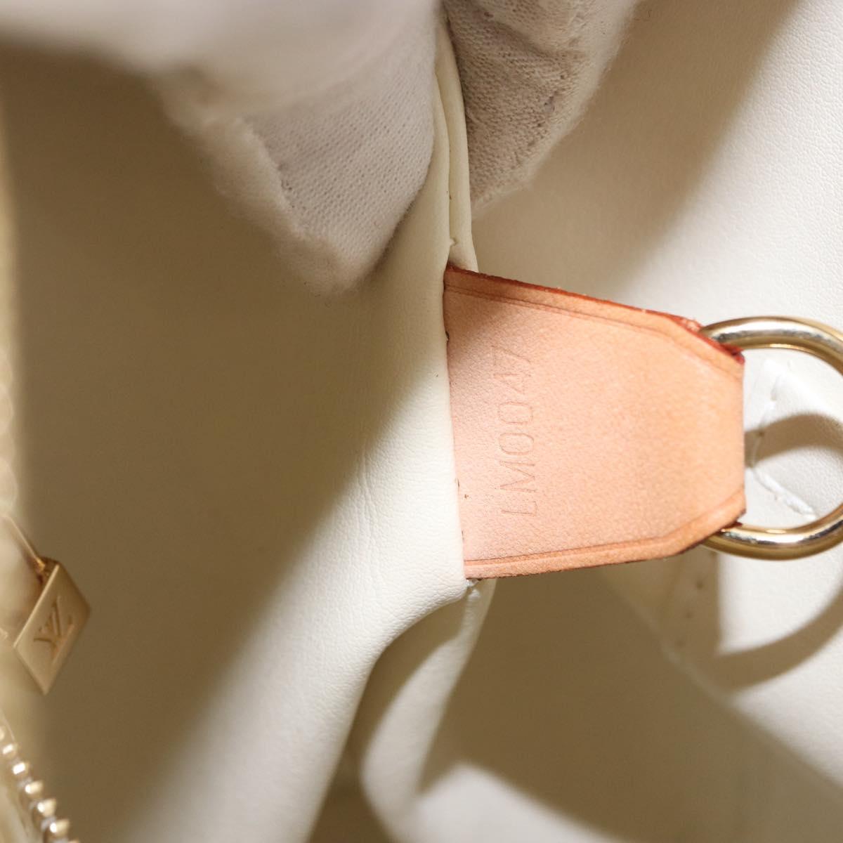 LOUIS VUITTON Monogram Vernis Houston Hand Bag Perle M91342 LV Auth ka5324A