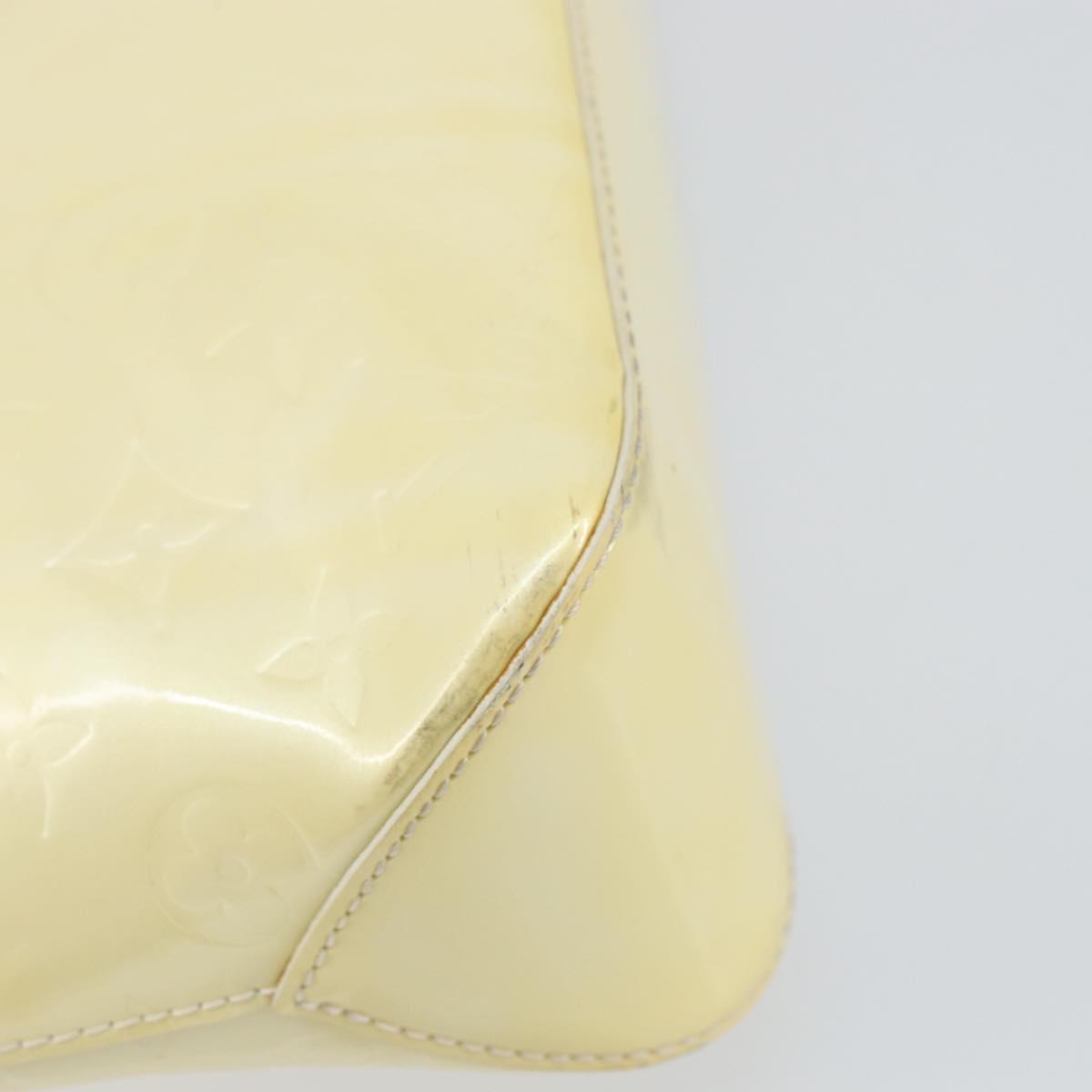 LOUIS VUITTON Monogram Vernis Brentwood Shoulder Bag Perle M91512 LV Auth ka533