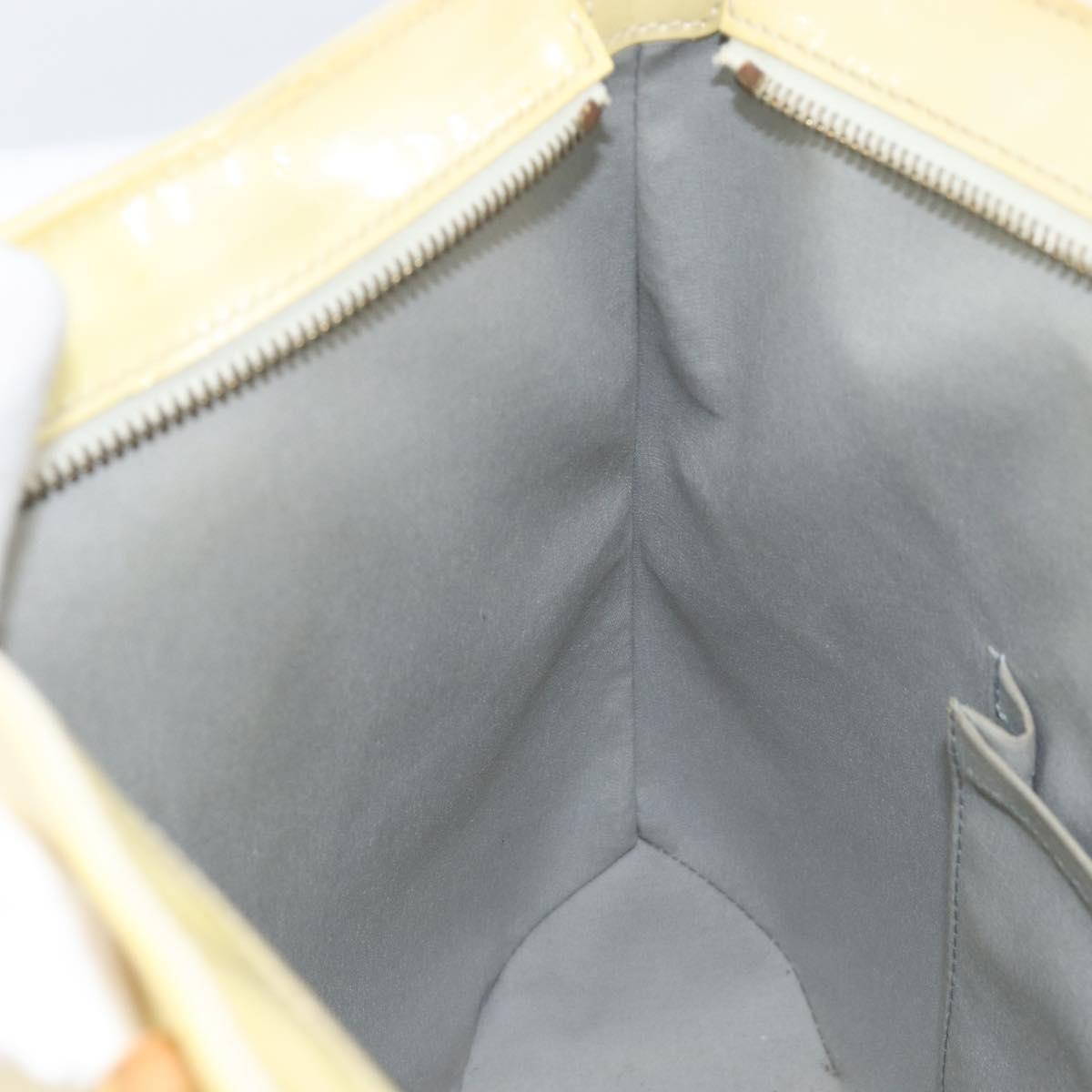 LOUIS VUITTON Monogram Vernis Brentwood Shoulder Bag Perle M91512 LV Auth ka533