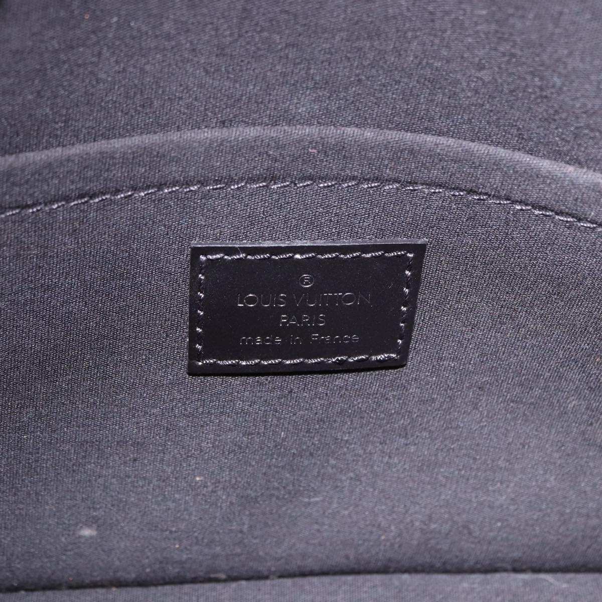 LOUIS VUITTON Monogram Mat Shelton Hand Bag Black M55172 LV Auth ka5335A