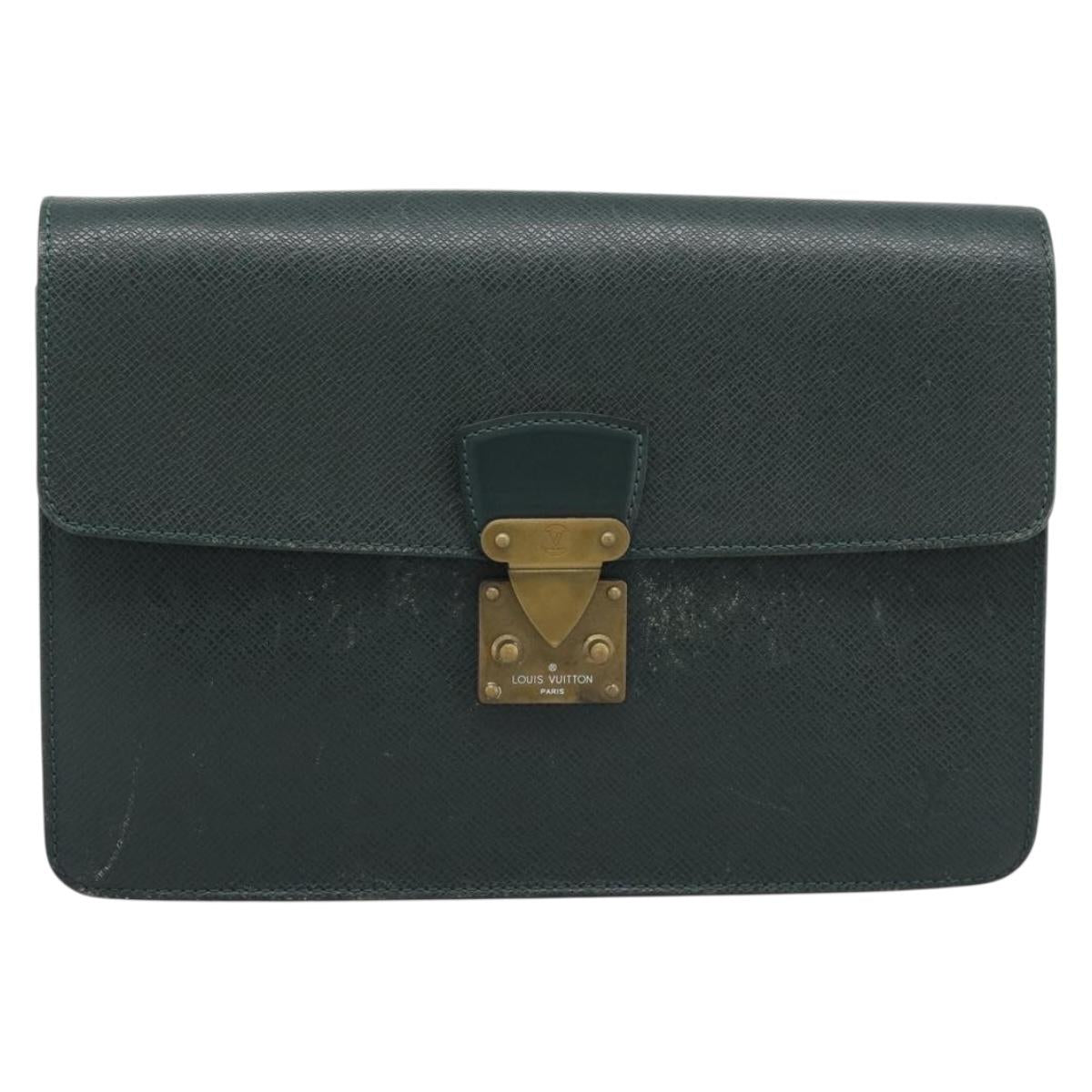 LOUIS VUITTON Taiga Pochette Kourad Clutch Bag Epicea M30194 LV Auth ka5336