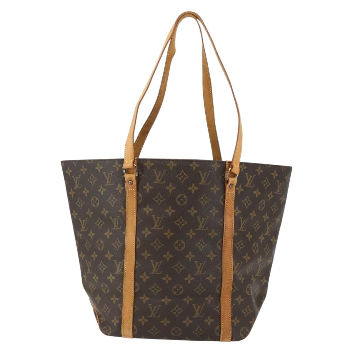 LOUIS VUITTON Monogram Sac Shopping Tote Bag M51108 LV Auth ka534