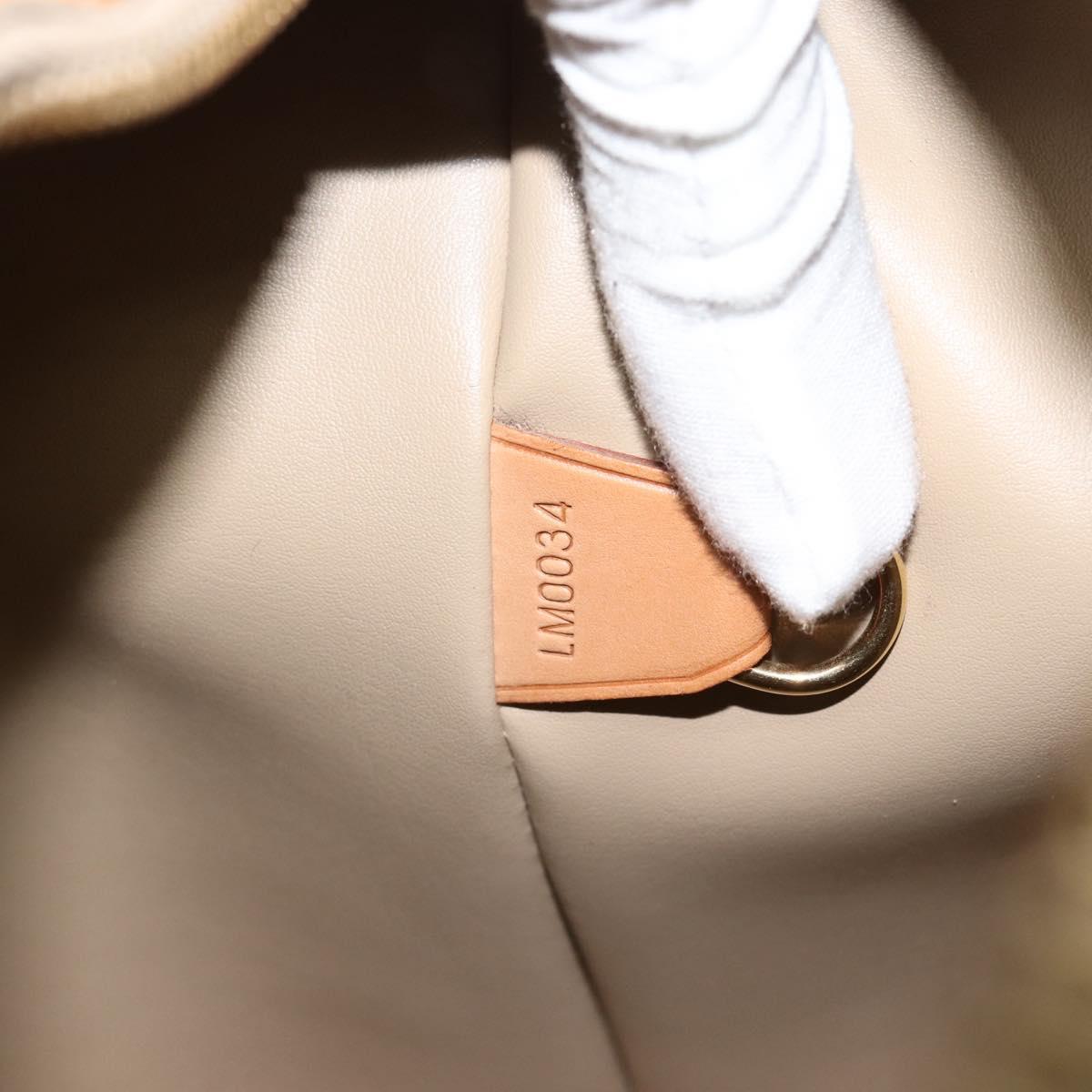 LOUIS VUITTON Monogram Vernis Houston Hand Bag Beige M91004 LV Auth ka5342