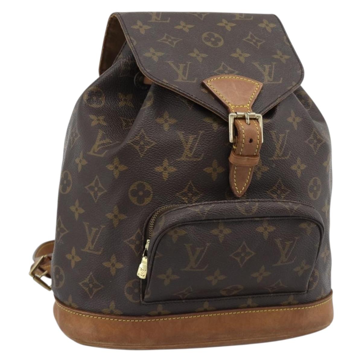 LOUIS VUITTON Monogram Montsouris MM Backpack M51136 LV Auth ka5344