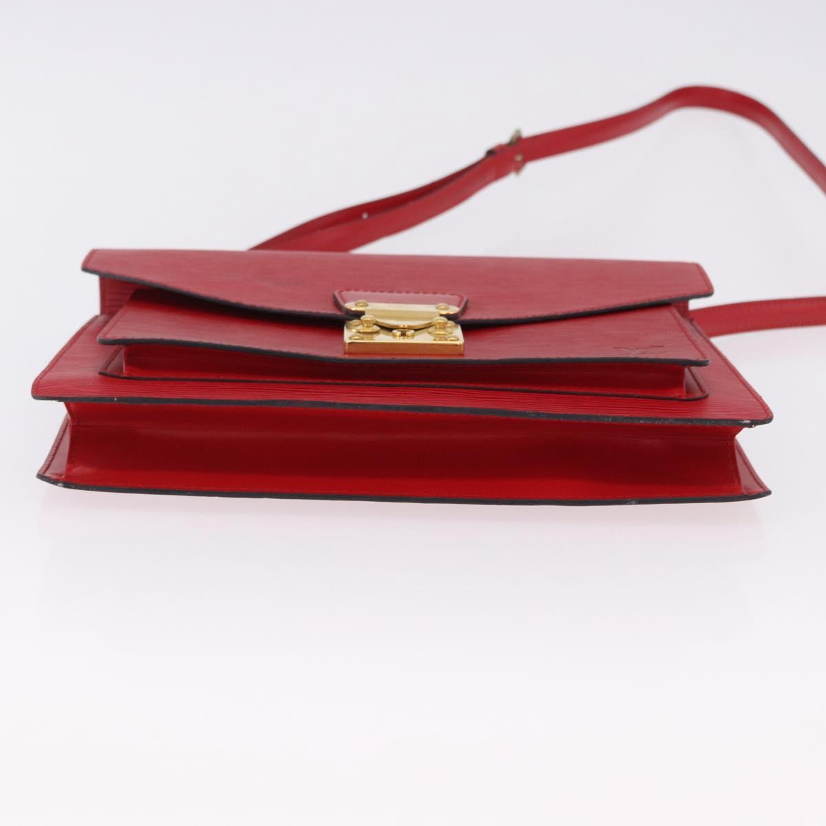 LOUIS VUITTON Epi Monceau 28 Hand Bag 2way Red M40783 LV Auth ka5346