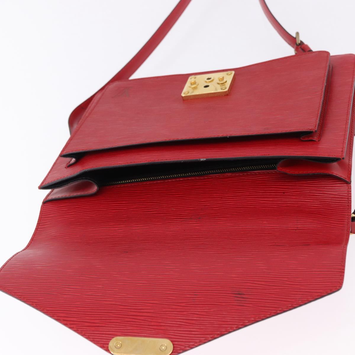 LOUIS VUITTON Epi Monceau 28 Hand Bag 2way Red M40783 LV Auth ka5346