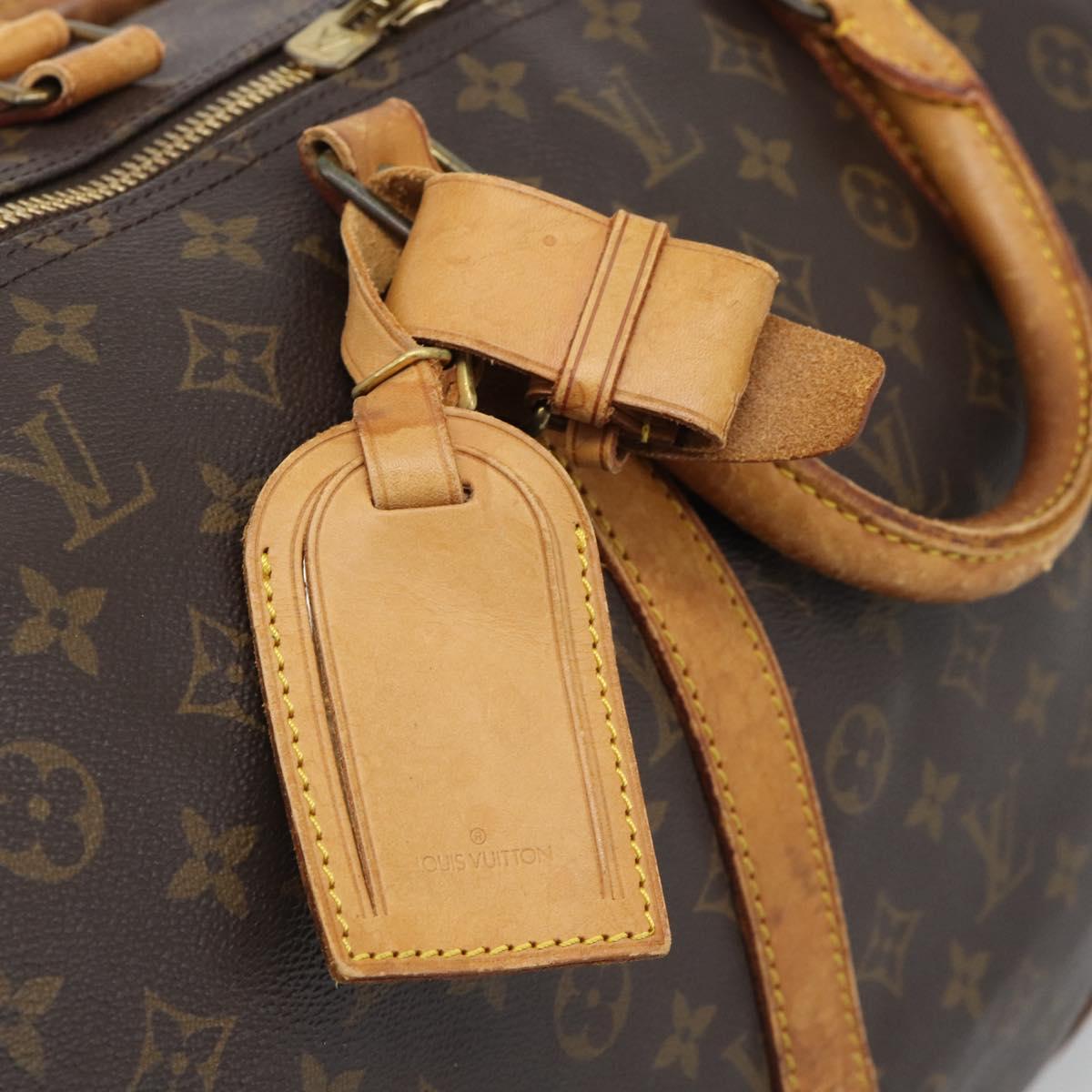 LOUIS VUITTON Monogram Keepall 55 Boston Bag M41424 LV Auth ka5353