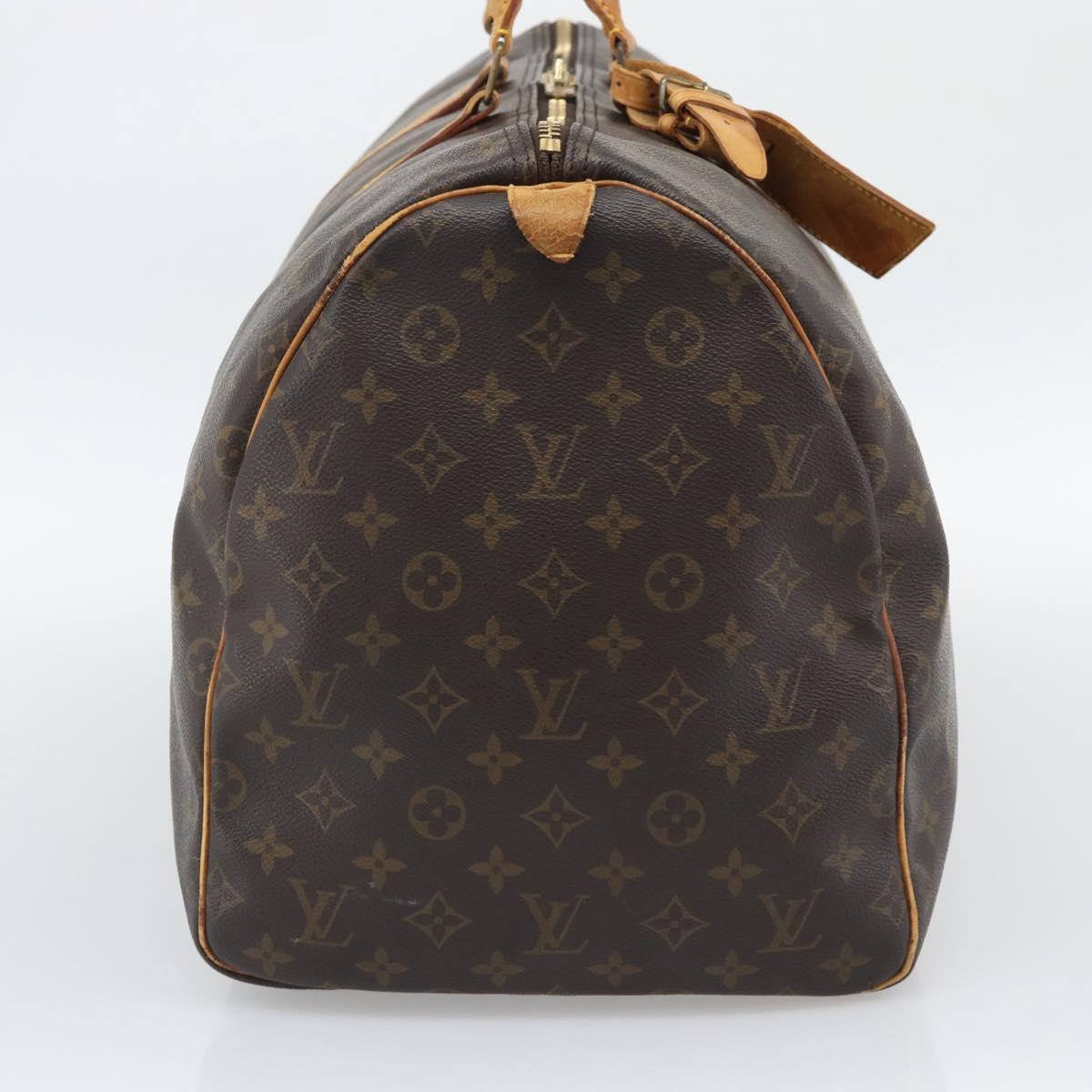 LOUIS VUITTON Monogram Keepall 55 Boston Bag M41424 LV Auth ka5353