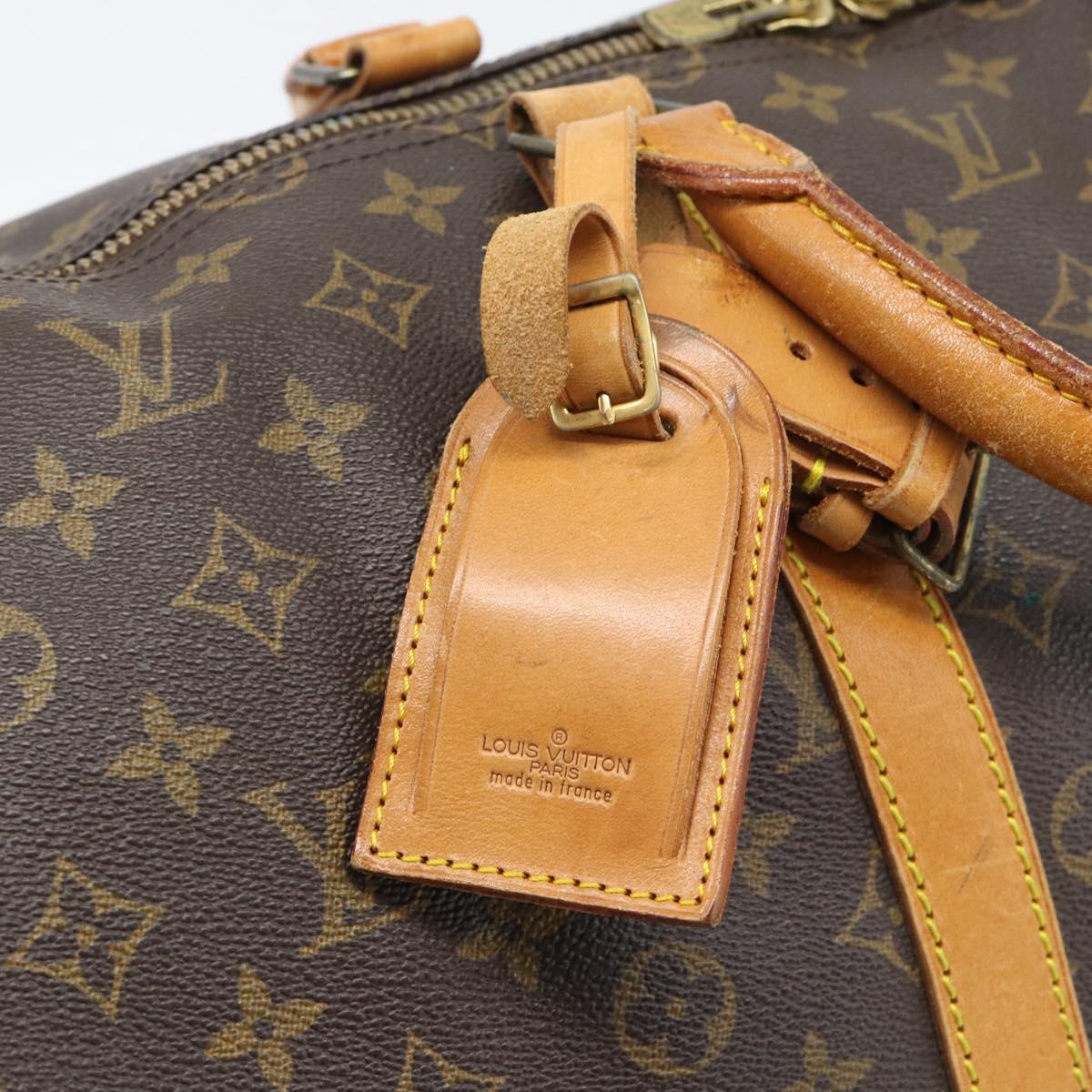 LOUIS VUITTON Monogram Keepall 55 Boston Bag M41424 LV Auth ka5354