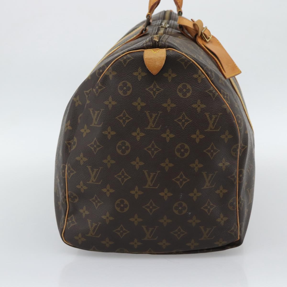 LOUIS VUITTON Monogram Keepall 55 Boston Bag M41424 LV Auth ka5354