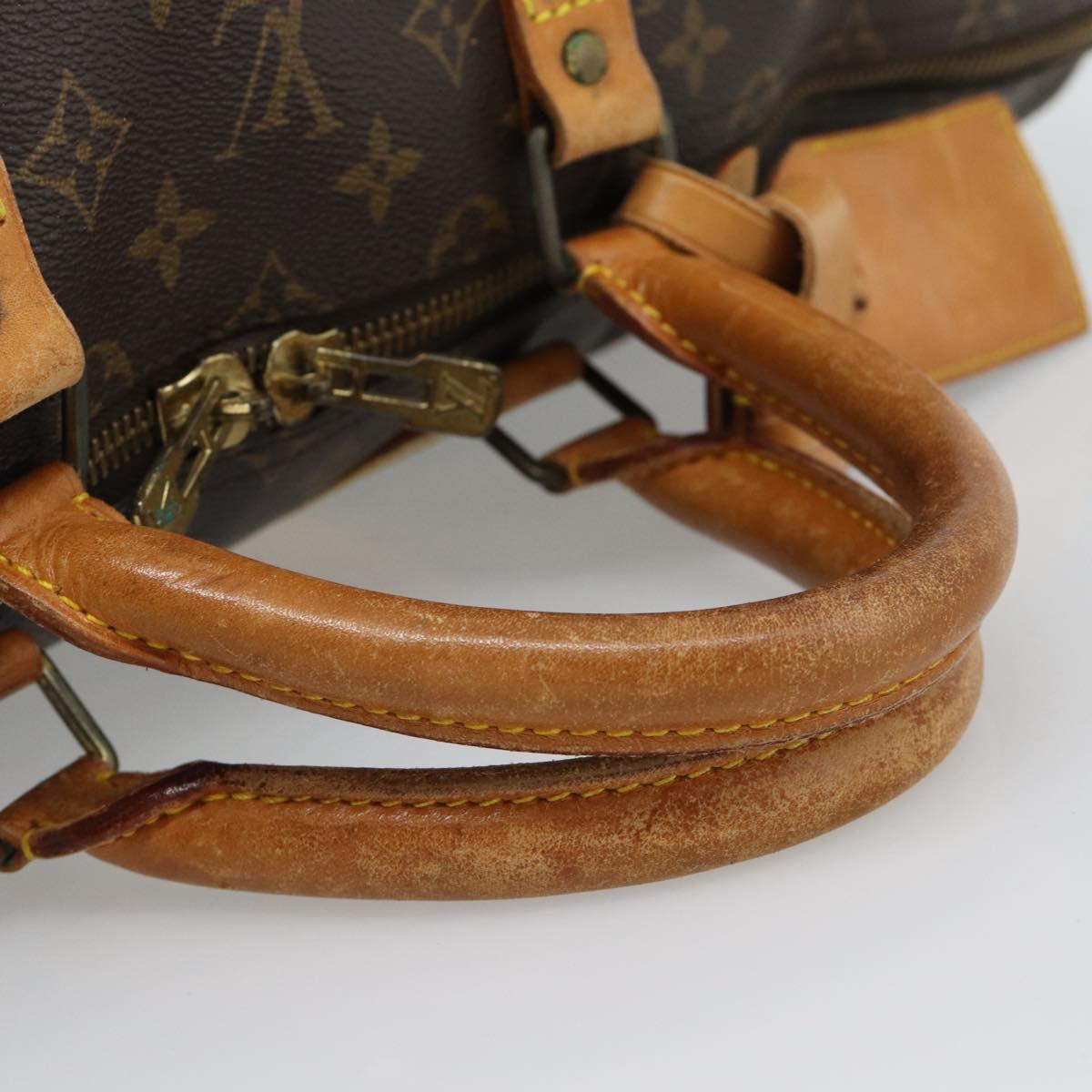 LOUIS VUITTON Monogram Keepall 55 Boston Bag M41424 LV Auth ka5354
