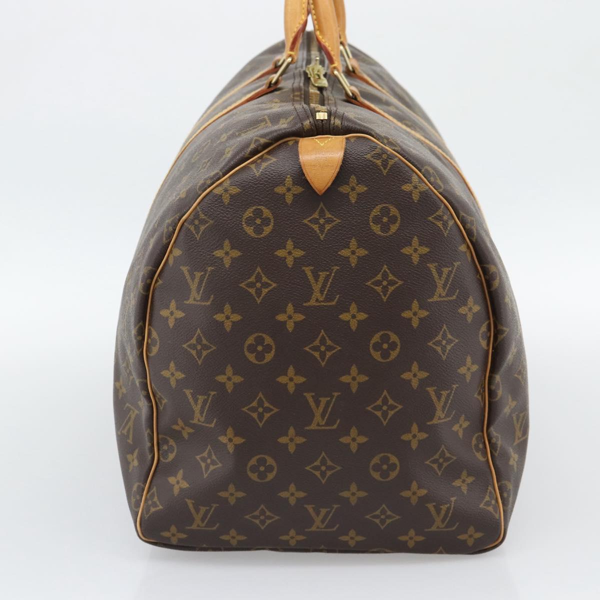 LOUIS VUITTON Monogram Keepall 55 Boston Bag M41424 LV Auth ka5355A