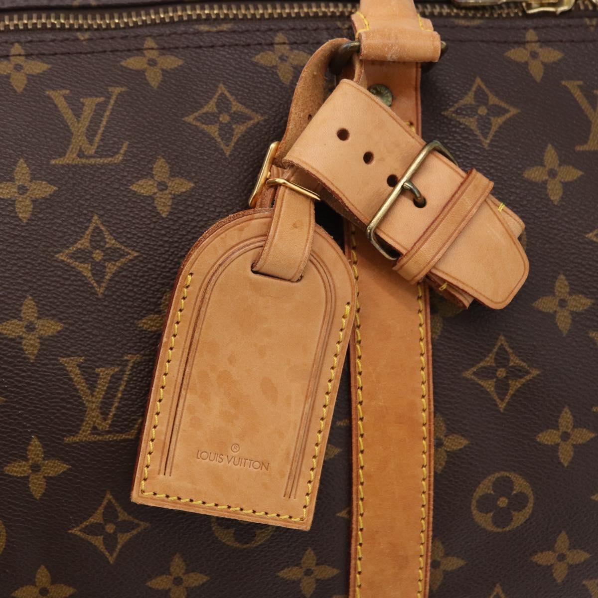 LOUIS VUITTON Monogram Keepall 60 Boston Bag M41422 LV Auth ka5356