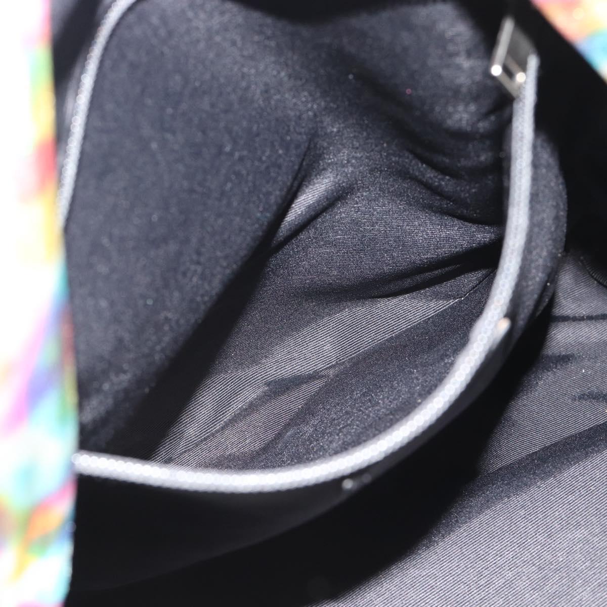 SAINT LAURENT Backpack Leather Multicolor Silver 326865 Auth ka5357M