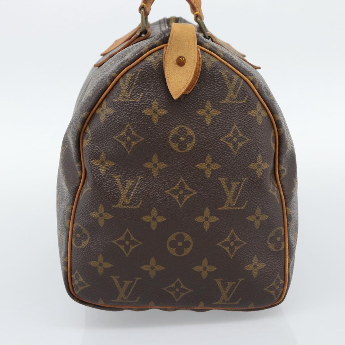 LOUIS VUITTON Monogram Speedy 30 Hand Bag M41526 LV Auth ka5364