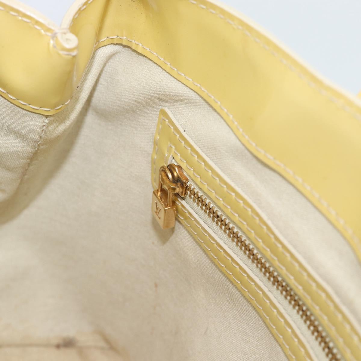 LOUIS VUITTON Monogram Vernis Wilshire PM Hand Bag Broncorail M91452 Auth ka5366