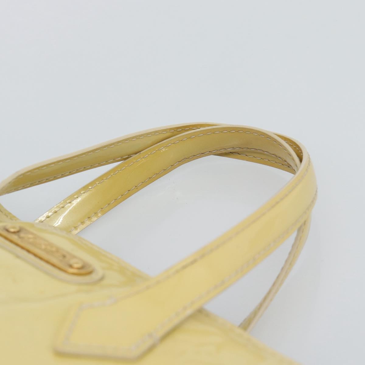 LOUIS VUITTON Monogram Vernis Wilshire PM Hand Bag Broncorail M91452 Auth ka5366