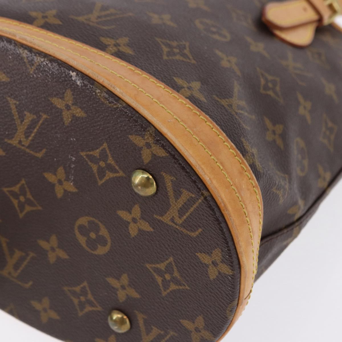 LOUIS VUITTON Monogram Bucket PM Shoulder Bag M42238 LV Auth ka5369
