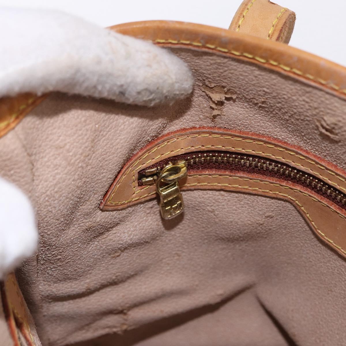 LOUIS VUITTON Monogram Bucket PM Shoulder Bag M42238 LV Auth ka5369
