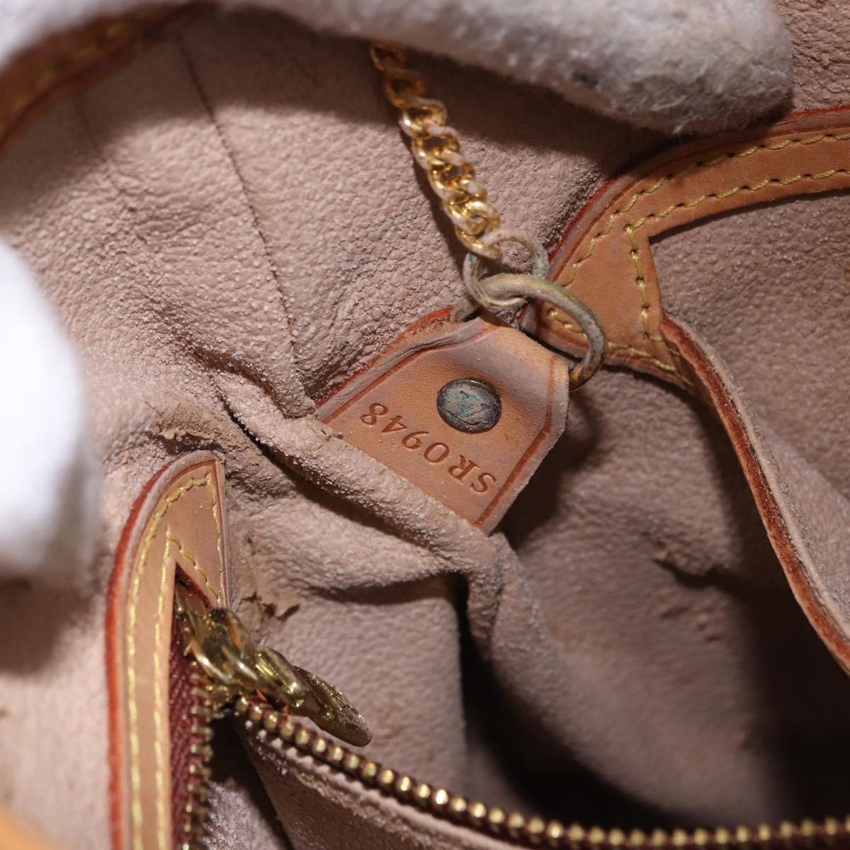 LOUIS VUITTON Monogram Bucket PM Shoulder Bag M42238 LV Auth ka5369
