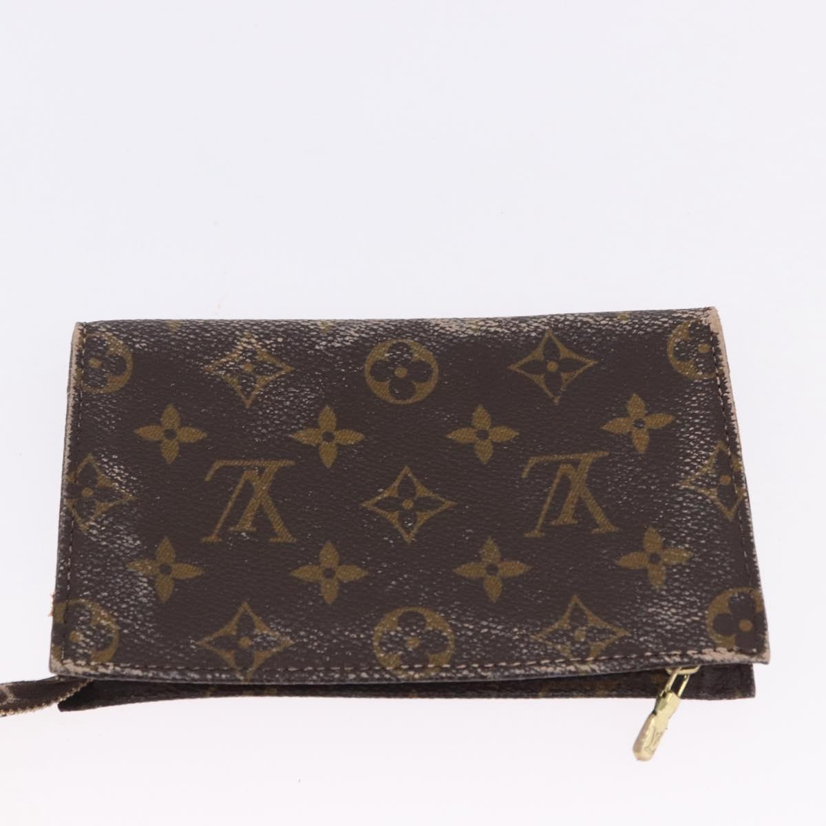 LOUIS VUITTON Monogram Bucket PM Shoulder Bag M42238 LV Auth ka5369